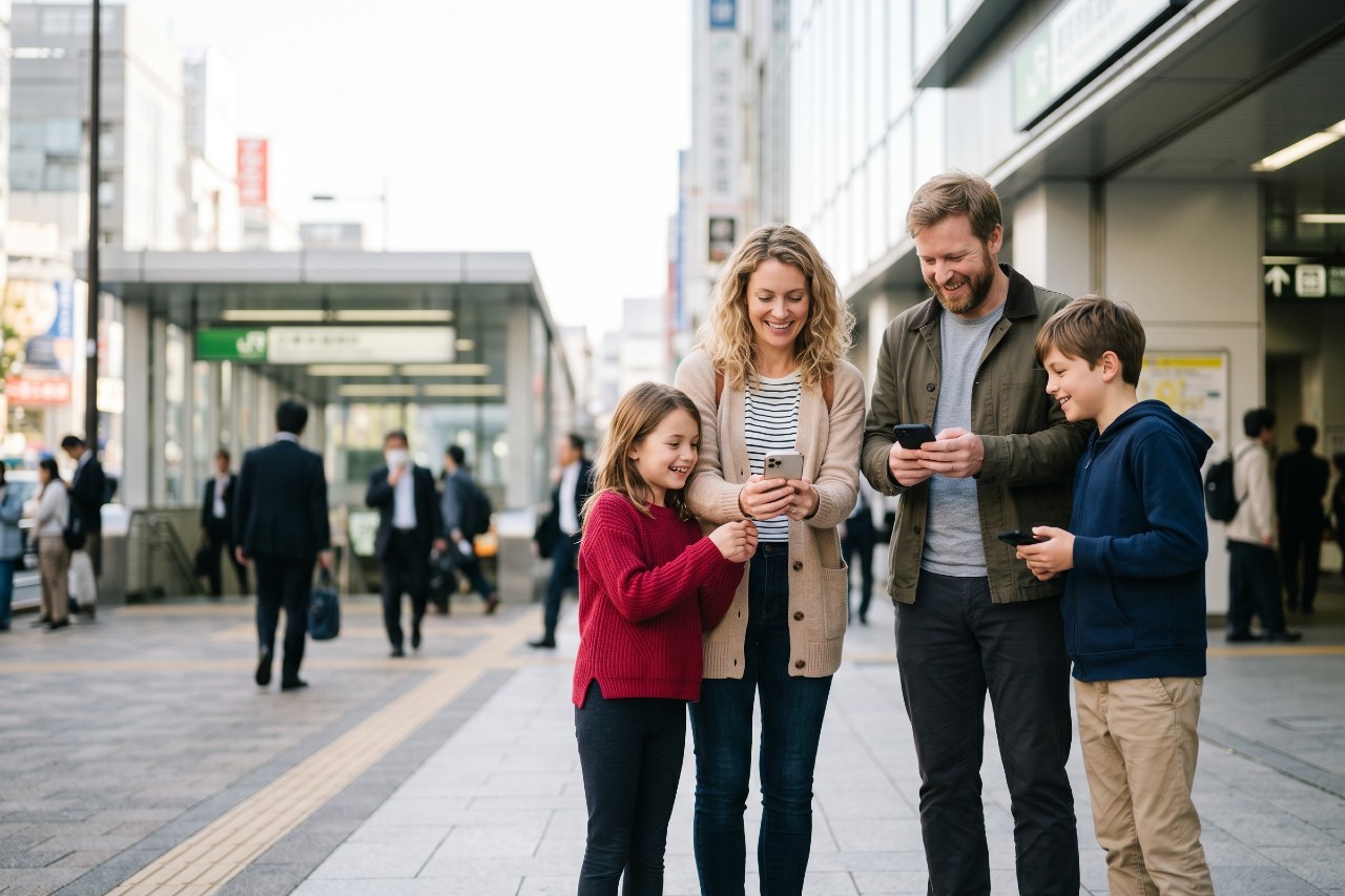 eSIM Japan für Familien & Gruppen: Wie viele kaufen + Hotspot teilen